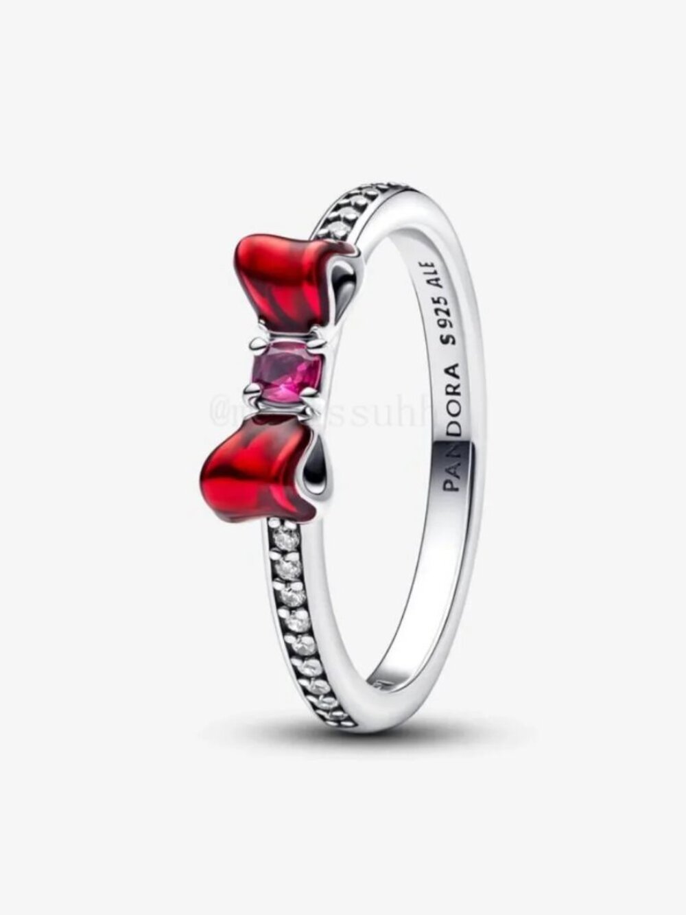 Pandora Snow White Bow Ring